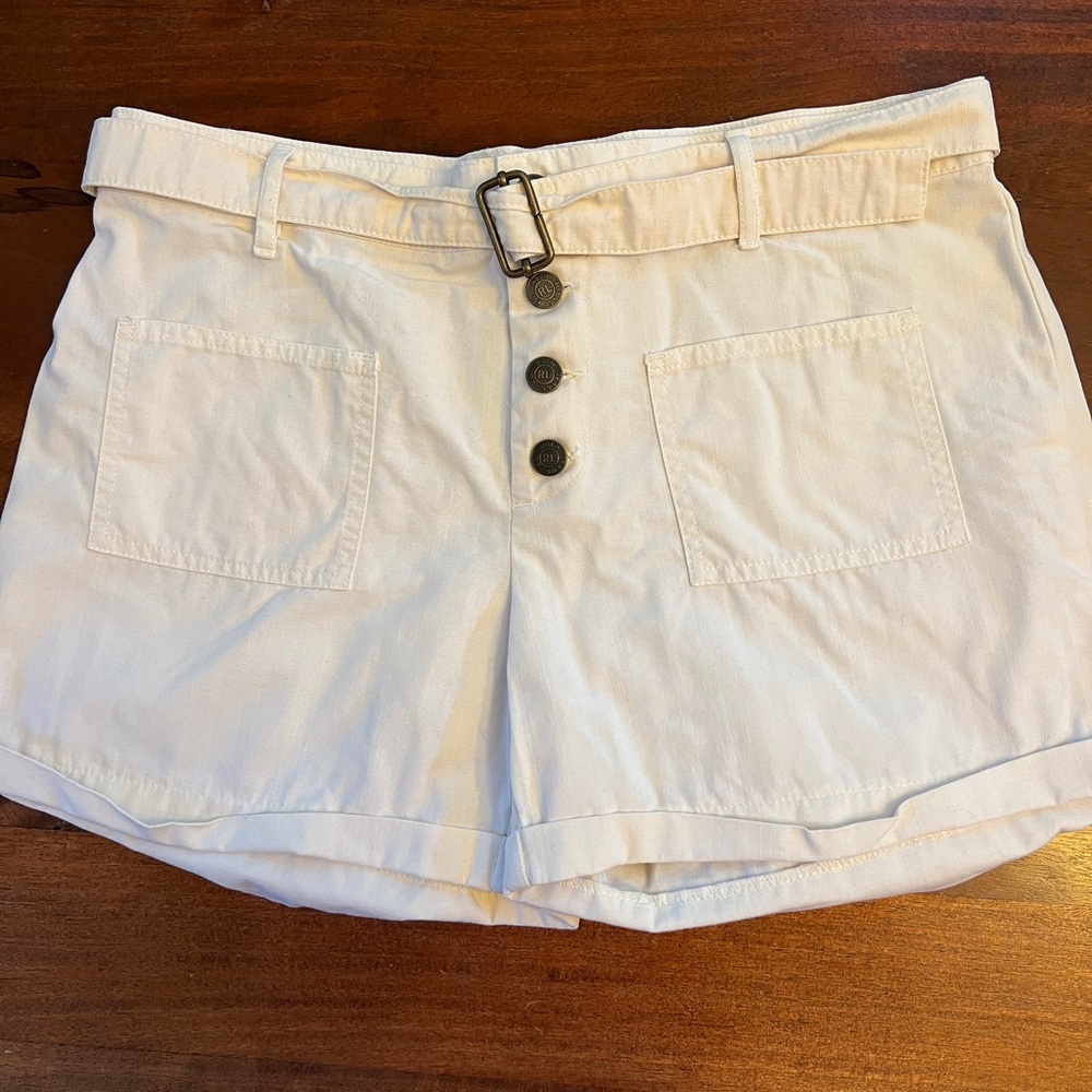 Polo Jeans Co. RALPH LAUREN Women’s White Shorts Size 10